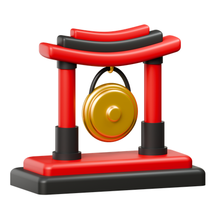 Gongo chinês  3D Icon