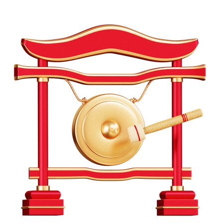 Gongo chinês  3D Icon