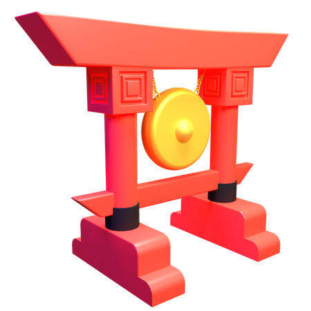 Gongo japonês  3D Icon