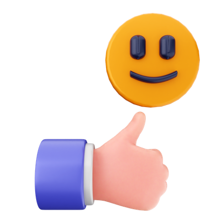 Good emoji rating riview  3D Icon