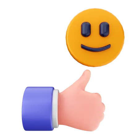 Good emoji rating riview  3D Icon