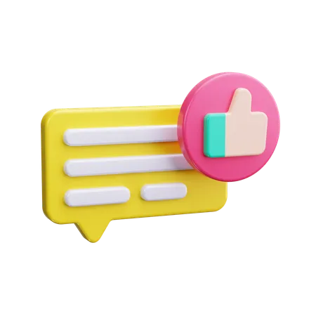 Good Feedback  3D Icon