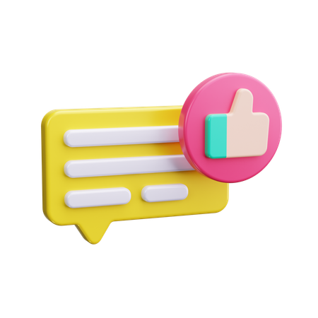 Good Feedback  3D Icon