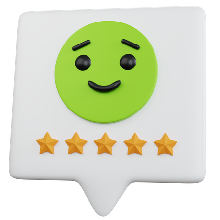 Good Feedback With Emoji  3D Icon