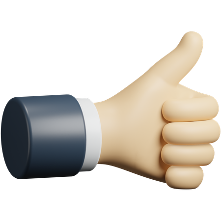 Good hand gesture  3D Icon