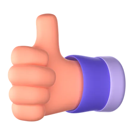 Good Hand Gesture  3D Icon