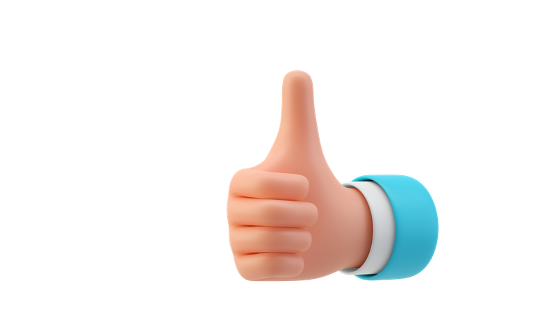 Good hand gesture  3D Icon