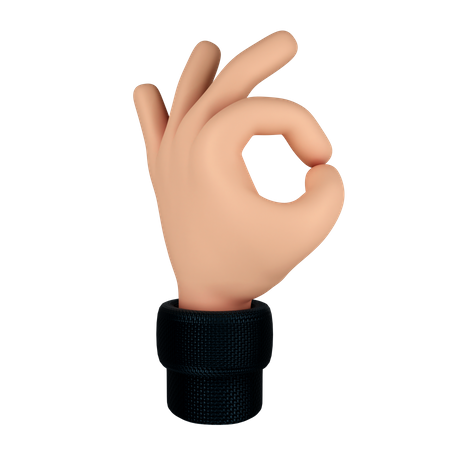 Good Hand Gesture  3D Illustration