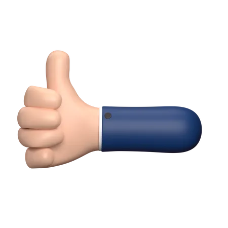 Good Hand Gesture  3D Illustration