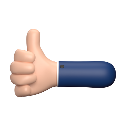 Good Hand Gesture  3D Illustration