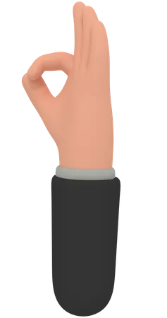 Good Hand Gesture  3D Illustration