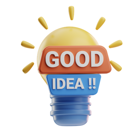 Good Idea  3D Icon