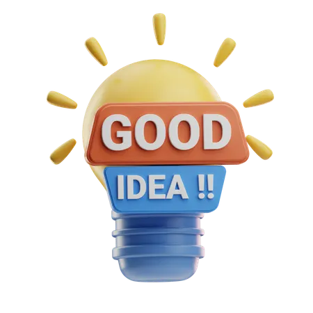 Good Idea  3D Icon