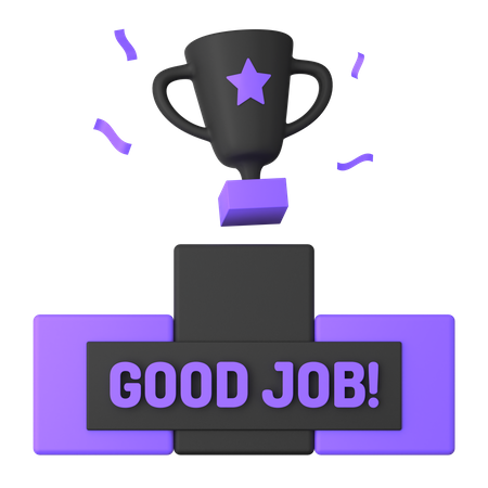 Good Job Award  3D Icon