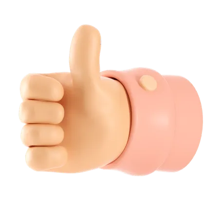 Good Job Hand Gesture  3D Icon