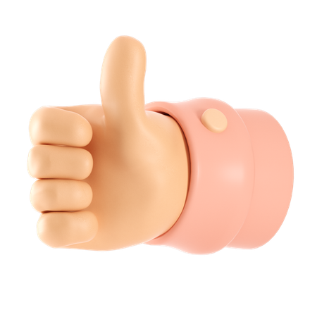 Good Job Hand Gesture  3D Icon