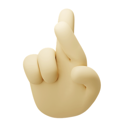 Good Luck Gesture  3D Icon