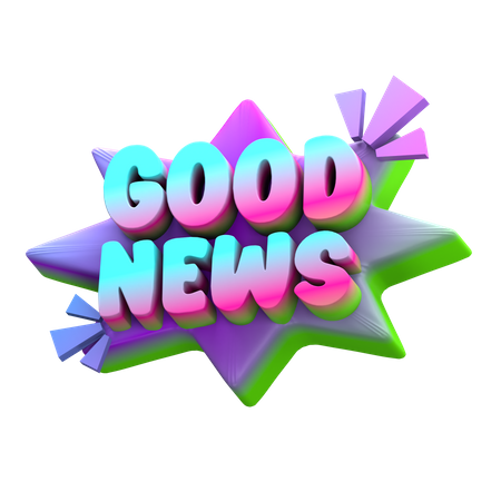 Good News  3D Sticker