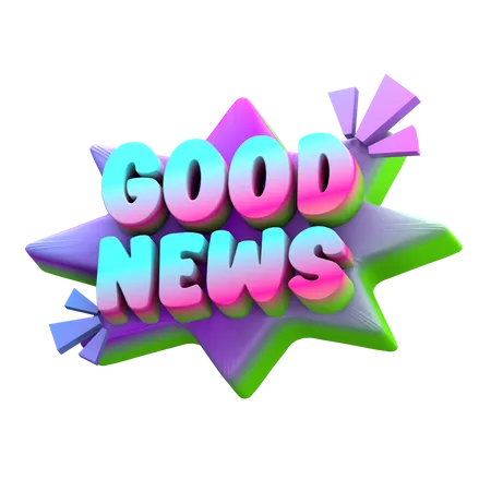 Good News  3D Sticker