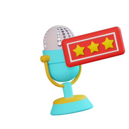 Good Podcast Rating  3D Icon