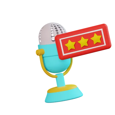 Good Podcast Rating 3D Icon
