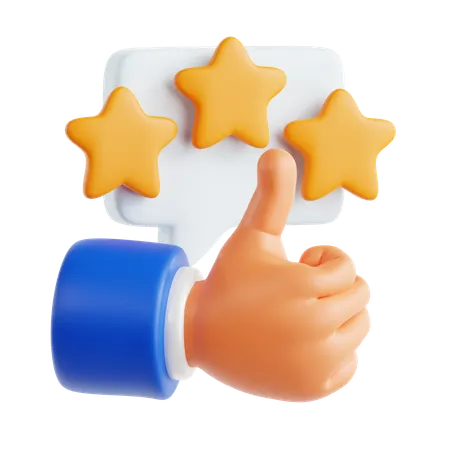 Good Review  3D Icon