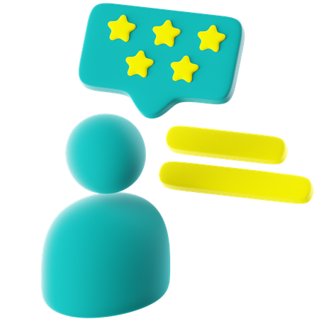 Good Review  3D Icon