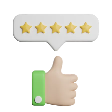 Good Review  3D Icon