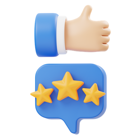 Good Review  3D Icon