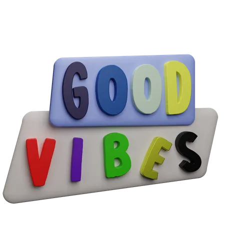 Good vibes  3D Sticker