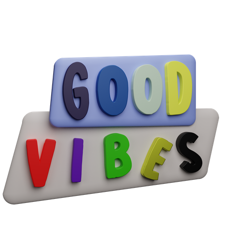 Good vibes 3D Icon