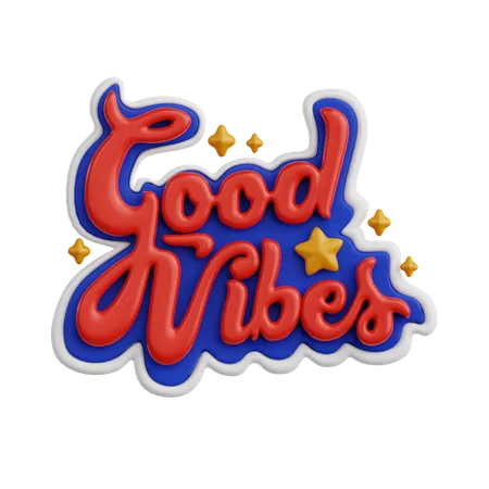 Good Vibes  3D Icon