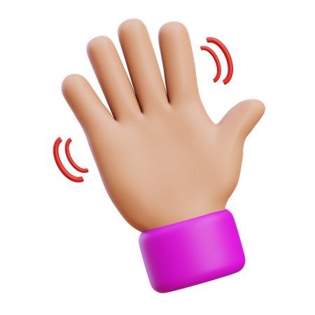 Goodbye Hand Gesture  3D Icon