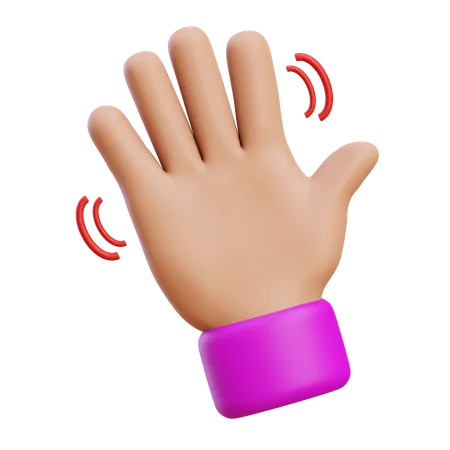 Goodbye Hand Gesture  3D Icon