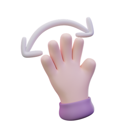 Goodbye Hand Gesture  3D Icon