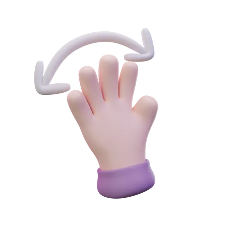 Goodbye Hand Gesture  3D Icon