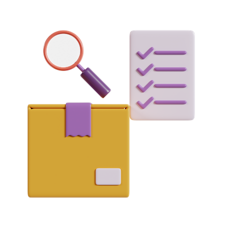 Goods Verification  3D Icon