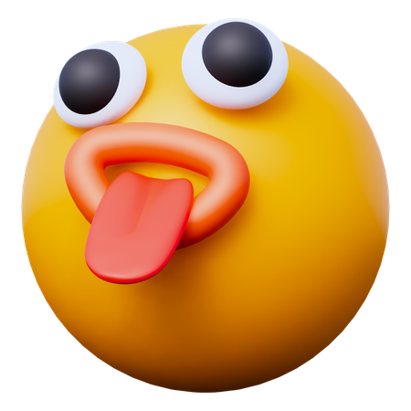 Goofy Emoji  3D Icon