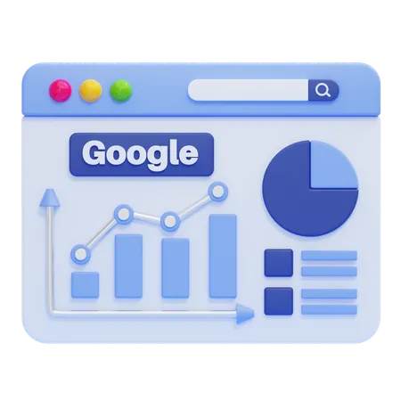 Google Analytics  3D Icon
