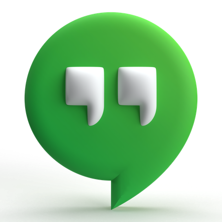 Google Hangouts  3D Icon