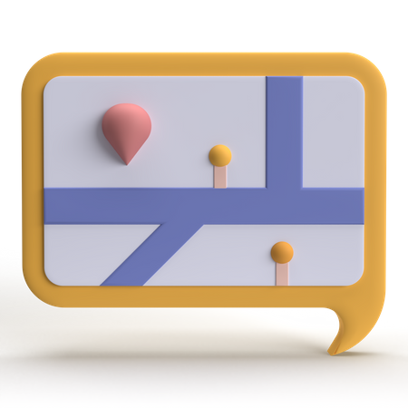 Google Map  3D Icon
