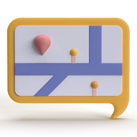 Google Map  3D Icon