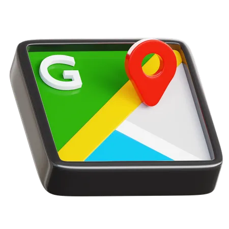 Google Maps  3D Icon