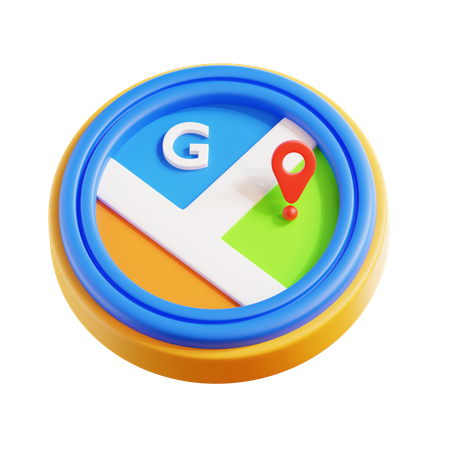 グーグルマップ  3D Icon