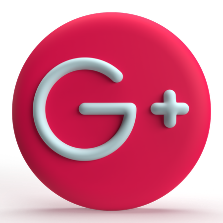 Google Plus  3D Icon