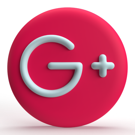 Google Plus  3D Icon
