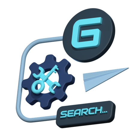 Google Search  3D Icon