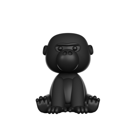 Gorilla  3D Icon