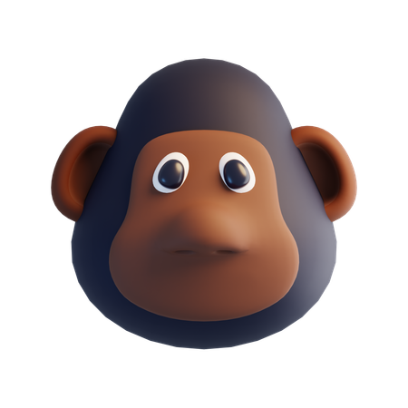 Gorilla  3D Icon