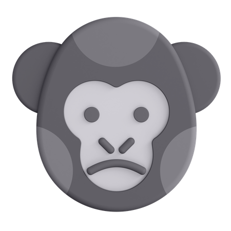 Gorilla 3D Illustration